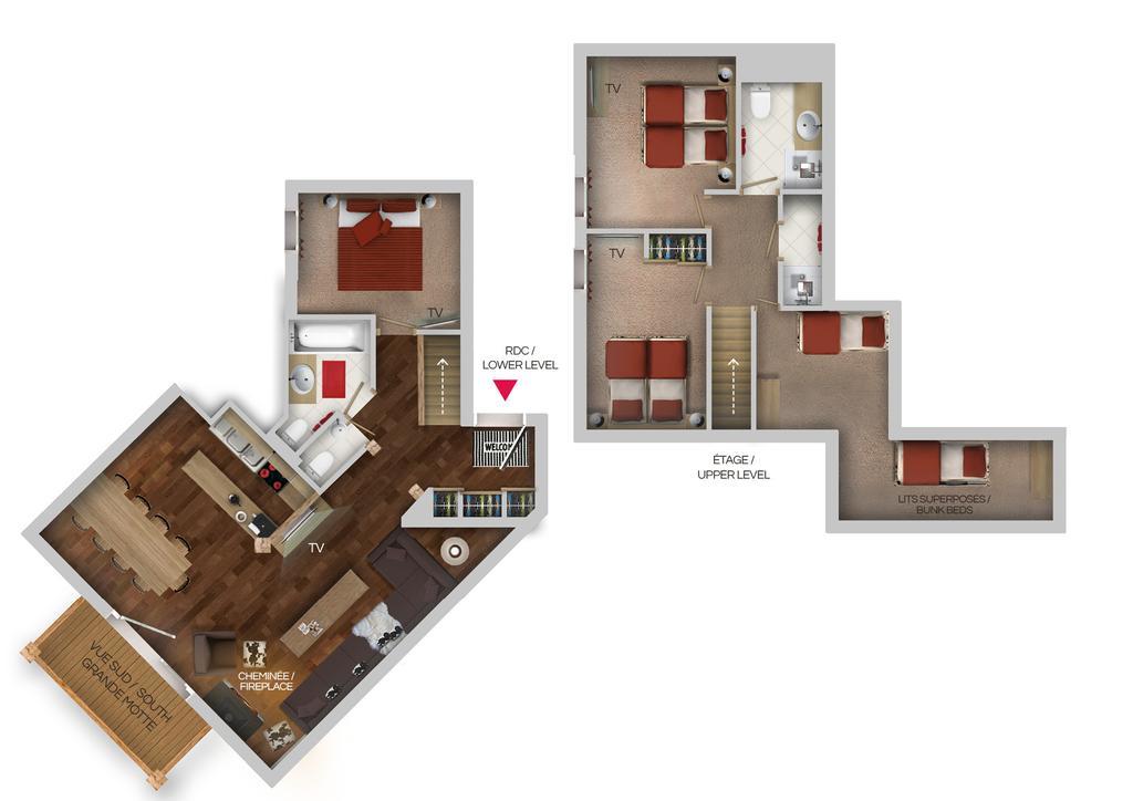 Chalets Montana Planton Тинь Номер фото